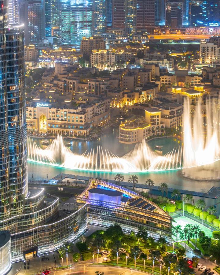 First Class 3Br With Full Burj Khalifa And Fountain View Dubai Exterior foto