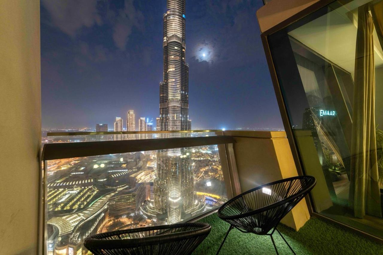 First Class 3Br With Full Burj Khalifa And Fountain View Dubai Exterior foto